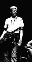 Young Gerry Mulligan Portrait with Saxophone 1950 Photographer unknown