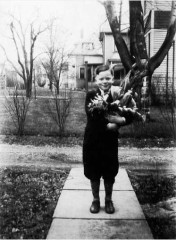Gerry with tulips 1934