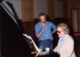 Gerry Mulligan & Astor Piazzolla at the “Summit” recording in MIlano, 1974. Photographs by Pino Prestipino