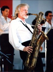 Gerry performing with his Concert Jazz Band. 1st Newport Jazz Festival Madaro, 1982