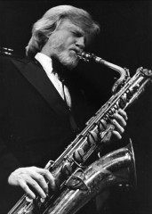 Gerry on tour with his Sextet in Europe 1976 - photo by Franca R. Mulligan